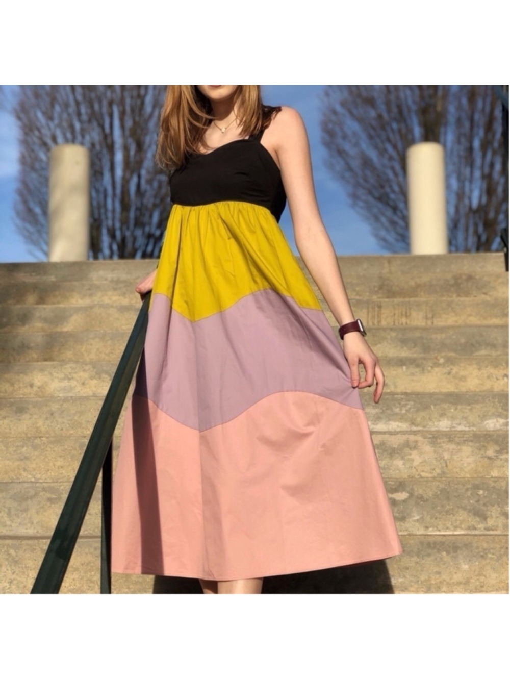 Kate Spade Colorblock Midi Dress Small